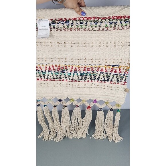 Boho Rainbow Macramé Colorful Wall Hanging Tapestry Art - Picture 11 of 15